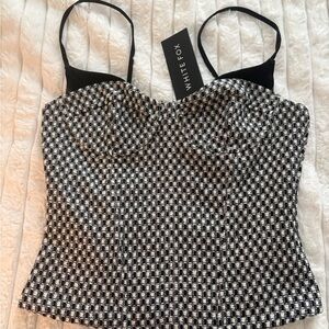 White Fox Boutique Black and White Camisole